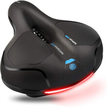 Șa de bicicletă din spumă de înaltă densitate, design ergonomic din piele antiderapantă cu orificiu de ventilație, potrivire universală
