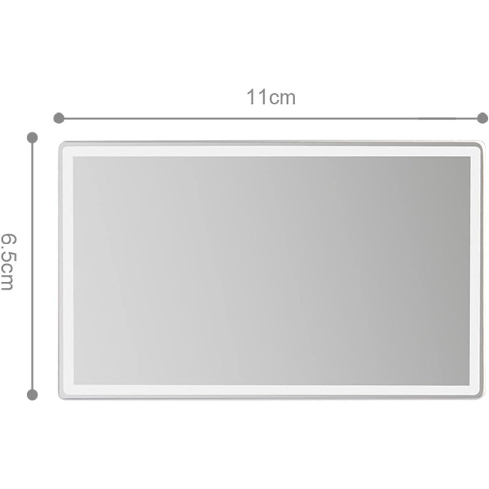 Portable Car Makeup Mirror, Adhesive Car Sun Visor Mirror, Makeup Vanity Rearview Mirror, Universal For Car Sun Visor Back Seat Bathroom Bedroom, 9169997206701