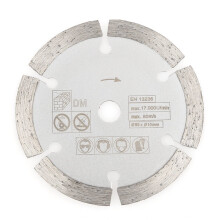 Diamantzaagblad met soepele snede, hoge snedesnelheid, gesinterd constructiegereedschap voor het zagen van baksteen en steen, 85 mm x 15 mm,