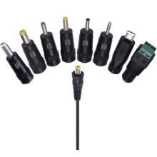 Adaptateur secteur multi-tension multifonctionnel, alimentation universelle avec tension réglable pour une large gamme d'appareils, chargeur de