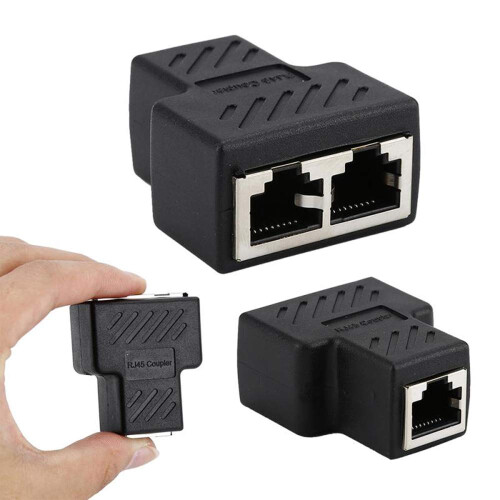 Elegant Solution, Electromagnetic Interference Shielding Ethernet Splitter, Pure Copper Eight Core Transmission For Optimal Performance, Robust Metal