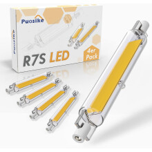Refletor duplo de LED 20W 118mm R7S, branco quente, ângulo de feixe de 360 graus, boa irradiação, lâmpada econômica para uso interno e externo,