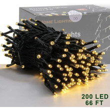 Kerstdecoratie minilampjes, LED-sterrenlichtjes met 8 lichtstanden en waterdicht ontwerp, ideaal voor binnen- en buitendecoratie.