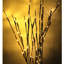 Elegante sfeerverlichting, buigbare LED-kerstlichtjes, kunstkerstboomstekers voor binnen- en buitendecoratie, warm wit voor de woonkamer.