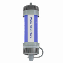 Portable Water Filter Straw 8,000L Survival Gear 14cm, Blue