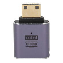 Micro HDMI Male To HDMI Female Adapter High Performance Processor UHD Graphics Gold Plated Contacts Aluminum Alloy Housing For Laptops Camcorders DSLR