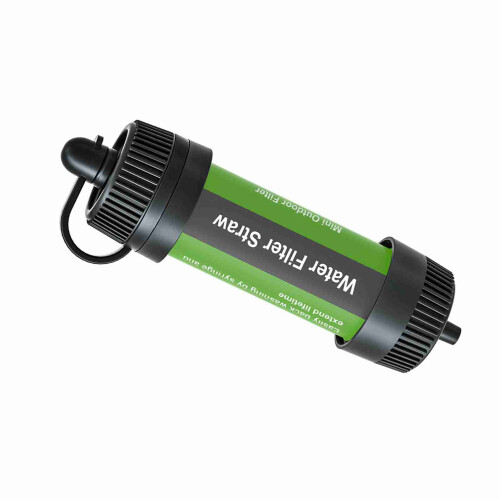 Tragbarer Wasserfilter-Strohhalm 8000L, 0,01 Mikron, 14cm, Schwarz oder Farben