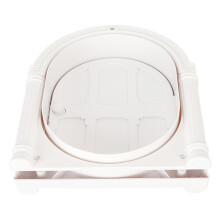 Arched ABS Cat Door with Flapless Installation, White, 28x24x6.5cm