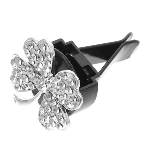 5Stk Silber Bling Lüftungsklipp Auto Innenraum 2