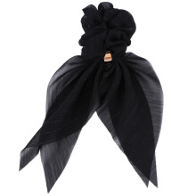 3Stk Haarseile Schwarz, Dekorative Haargummis Mit Schnalle, Elegant