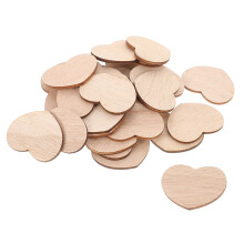 300Stk Kleine Holzherzen Zum Bemalen Rustikale Herzdekoration DIY