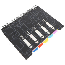 2Stk College Line Spiralnotizbuch Mit Tabs Schwarz Für Schule Und Büro