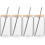 4Sets Glasbecher Mit Bambusdeckel Und Transparent Robust 6