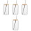 4Sets Glasbecher Mit Bambusdeckel Und Transparent Robust 5
