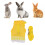 Cute Small Pet Rabbit Harness Leash Set Mesh Adjustable S 1