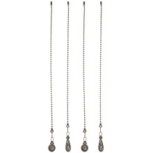 16Stk Deckenventilator Zugkette Gold Metall Elegante Lampen Zugkette