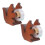 4Pièces Distributeur Ruban Compact Bois Aluminium Couleur Marron 1