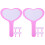 10Pièces Planchette Vote Mousse Rose Effaçable Portable 4