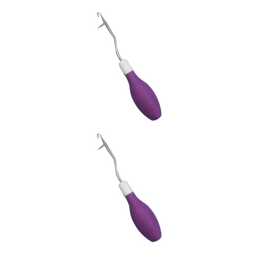 2Pièces Kit Tire- Violet Avec Confortable Pour Tricot 2