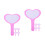 10Pièces Planchette Vote Mousse Rose Effaçable Portable 6