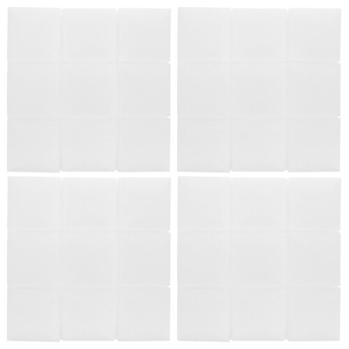8Pièces Panneaux D'isolation Mousse Blanche Pour Mur Multiusage 1