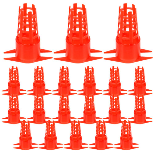 60Pièces Cages Plastique Rouge Protection Apiculture Durable