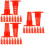 60Pièces Cages Plastique Rouge Protection Apiculture Durable 9