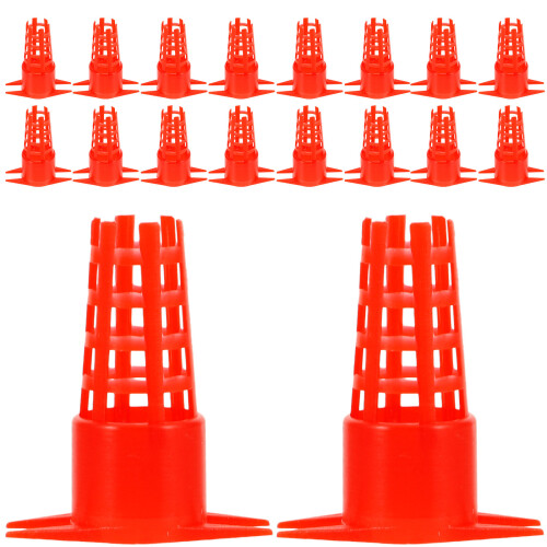 60Pièces Cages Plastique Rouge Protection Apiculture Durable 2