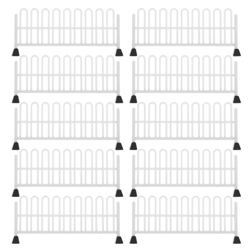 50Pièces Mini Barrières Blanches En Résine Pour Décor De Table
