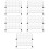 50Pièces Mini Barrières Blanches En Résine Pour Décor De Table 7