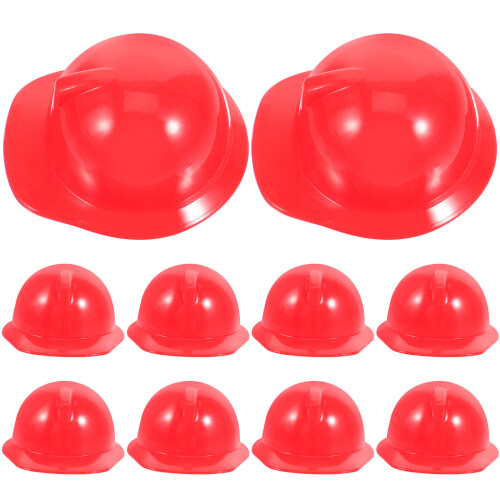 50Pièces Casques Miniatures Plastique Rouge Accessoire