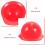 50Pièces Casques Miniatures Plastique Rouge Accessoire 6