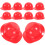50Pièces Casques Miniatures Plastique Rouge Accessoire 3