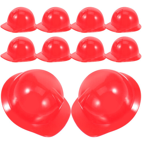 50Pièces Casques Miniatures Plastique Rouge Accessoire 2