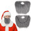 4Pièces Barbes De Déguisement Père Polyester Cosplay 1