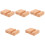 5Pièces Base Bois Beige Pour Cercle À Broder Robuste Lisse 3