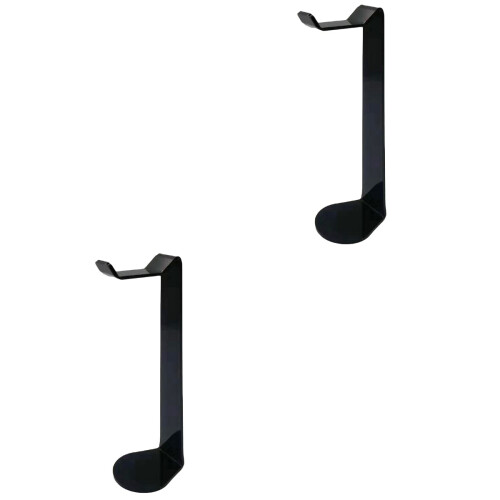 2Pièces Support Casque Noir Pratique Pour Bureau Et Maison 2