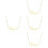 4Pièces Colliers Mode Dorés Pour Accessoire Élégant 6