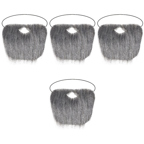 4Pièces Barbes De Déguisement Père Polyester Cosplay 2