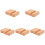 5Pièces Base Bois Beige Pour Cercle À Broder Robuste Lisse 2