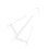 2Pcs White Lightweight Shoes Rack for Hanging Boots PP 2