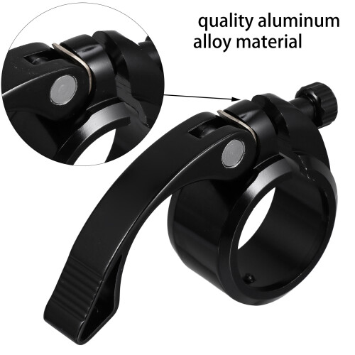 3Pièces Collier Noir Aluminium Fixation Rapide 2