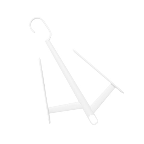 2Pcs White Lightweight Shoes Rack for Hanging Boots PP 2