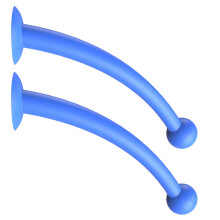 2Pairs Blue Silicone Tentacles Suction Cup Antennae Decoration