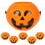 12Pcs Orange Plastic Pumpkin Buckets Halloween Candy Holders 1