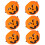 12Pcs Orange Plastic Pumpkin Buckets Halloween Candy Holders 3