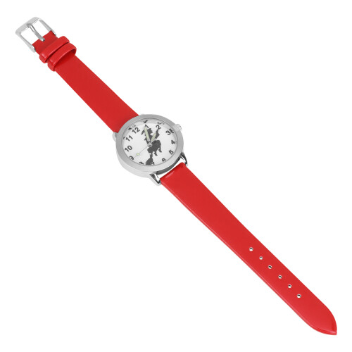 2Pcs Children Halloween Witch Pattern Watch Red Alloy Quartz Gift 1