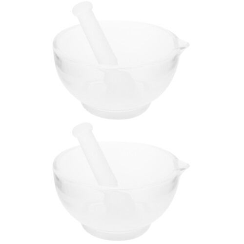 2Ensembles Pilon Mortier Verre Usage Cuisine 2