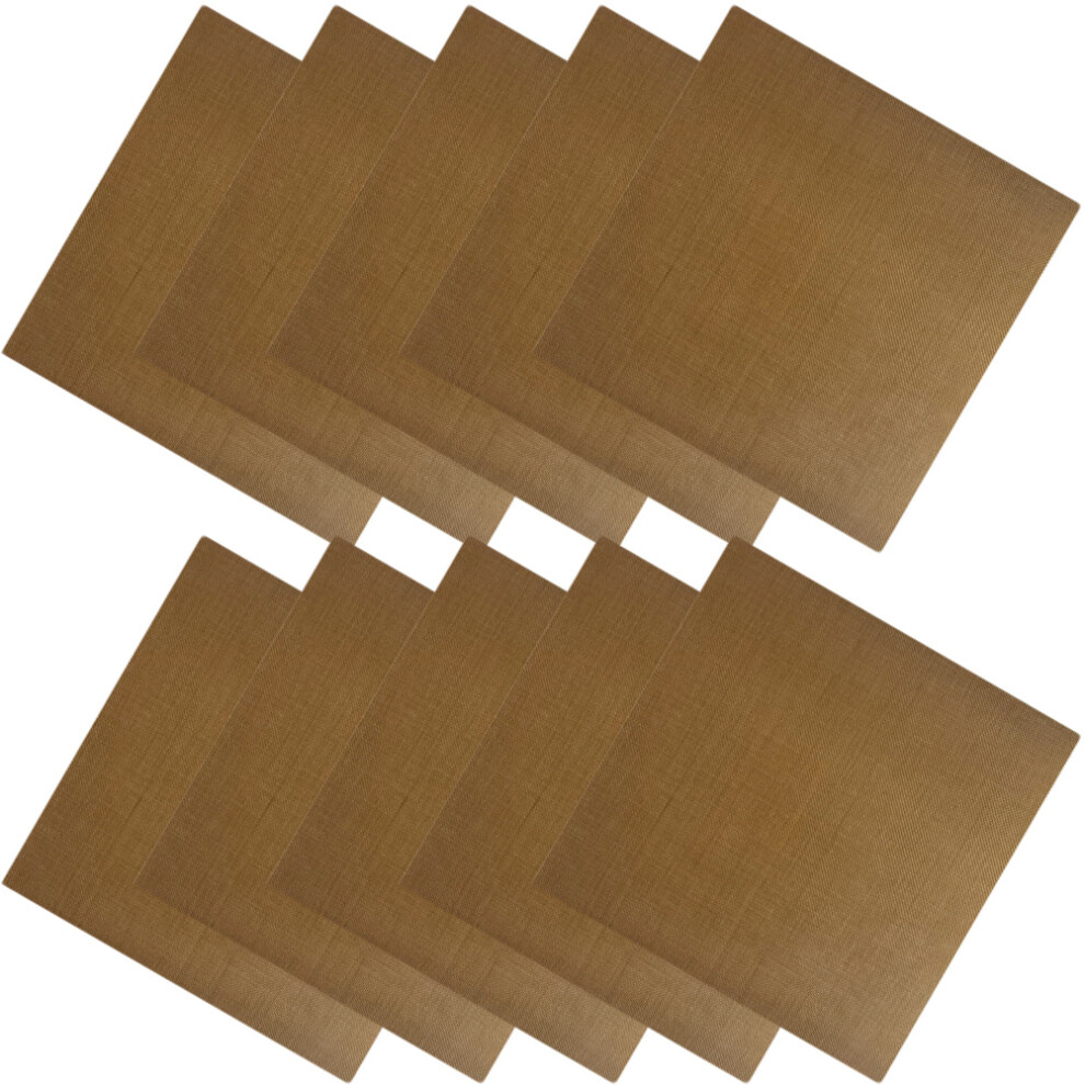 Villcase 40Pcs Brown Fiberglass Heat Insulation Hair Straightener Decal Sticker