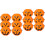 12Pcs Orange Plastic Pumpkin Buckets Halloween Candy Holders 5